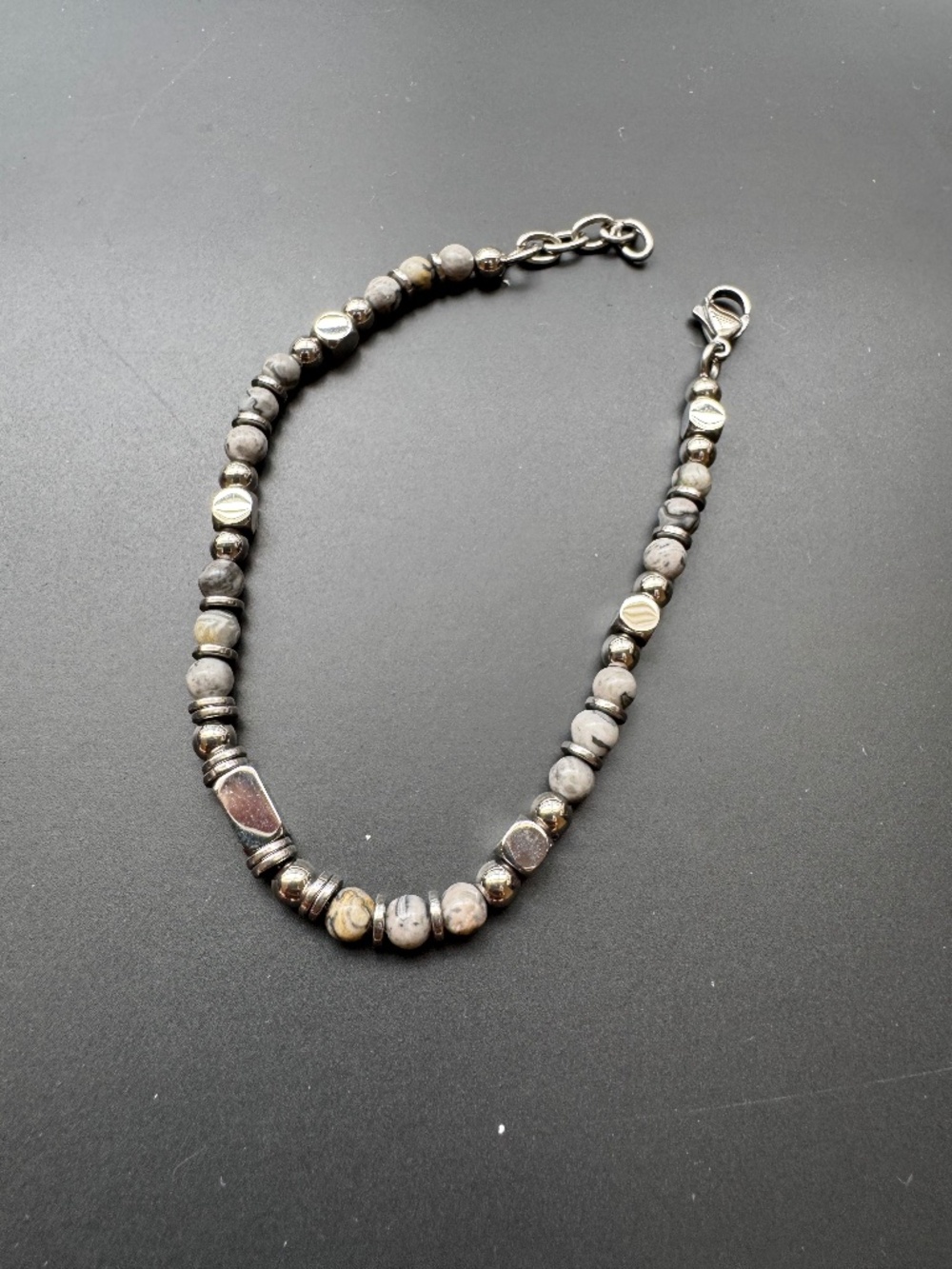 Stone and Metal Bracelet